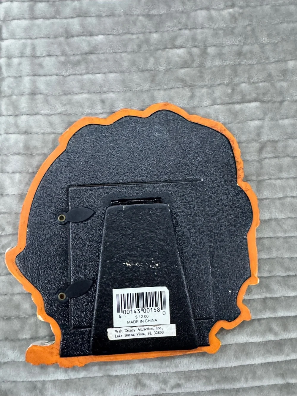 Disney Orange & Yellow Baseball Glove Picture Frame with Mickey & Donald